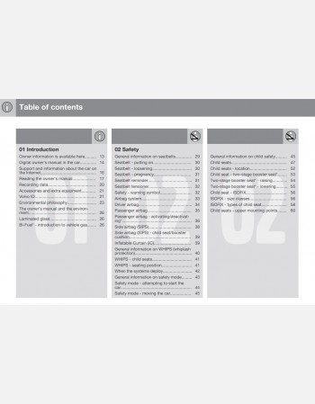 volvo v70 2015 owners manual rhd&lhd
